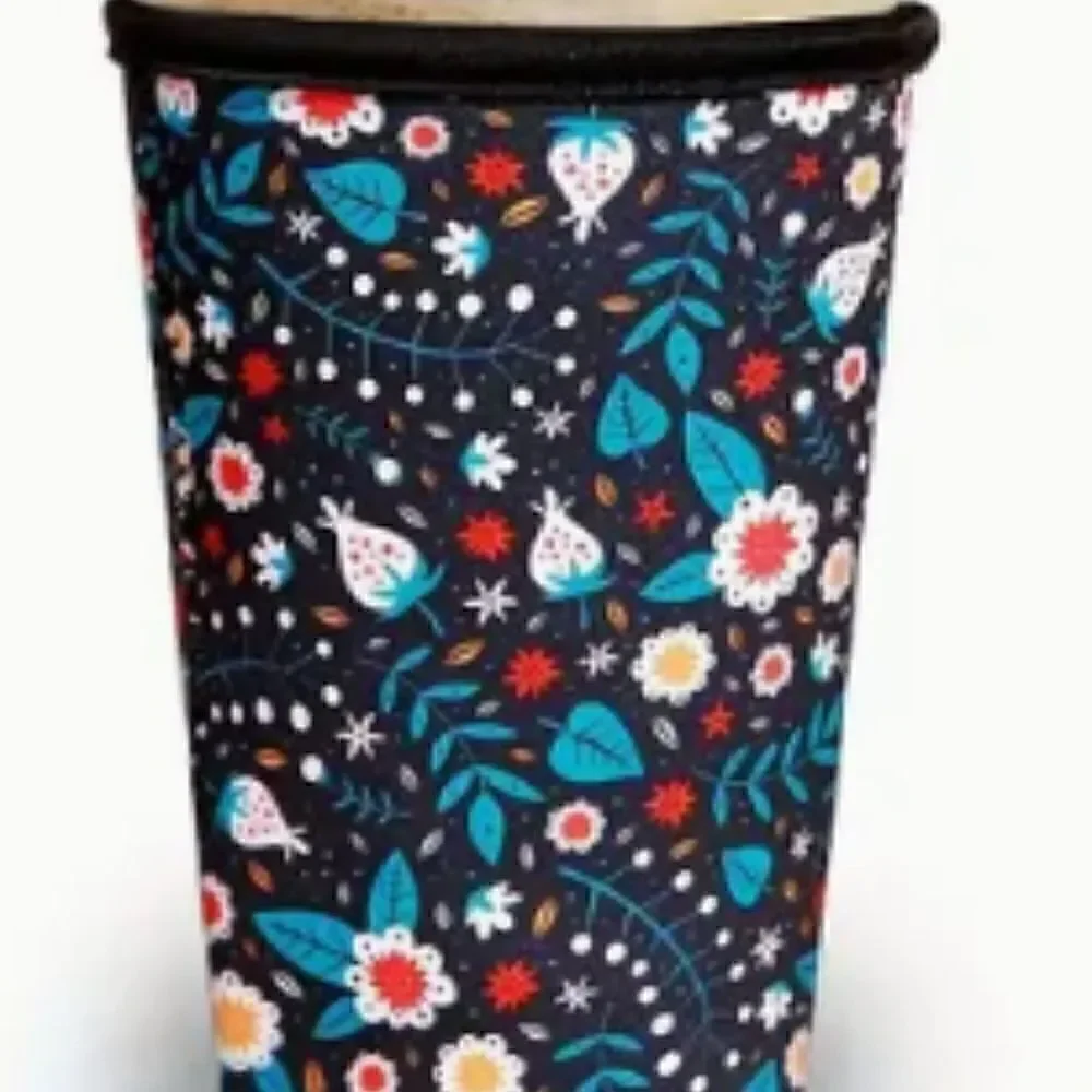 NEW! Whimsical Neoprene Insulated Iced Drink Sleeve Set of Three Coffee Starbuck